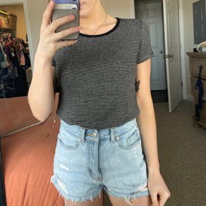 Striped short sleeve shirt